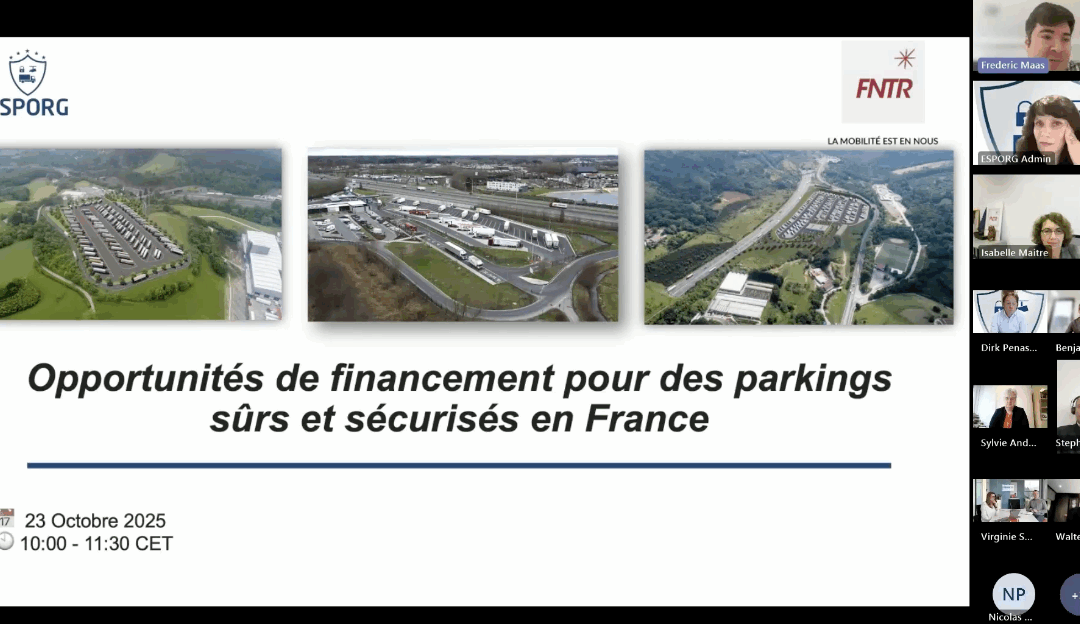 ESPORG–FNTR Webinar Highlights Pathways to Secure Truck Parking in France